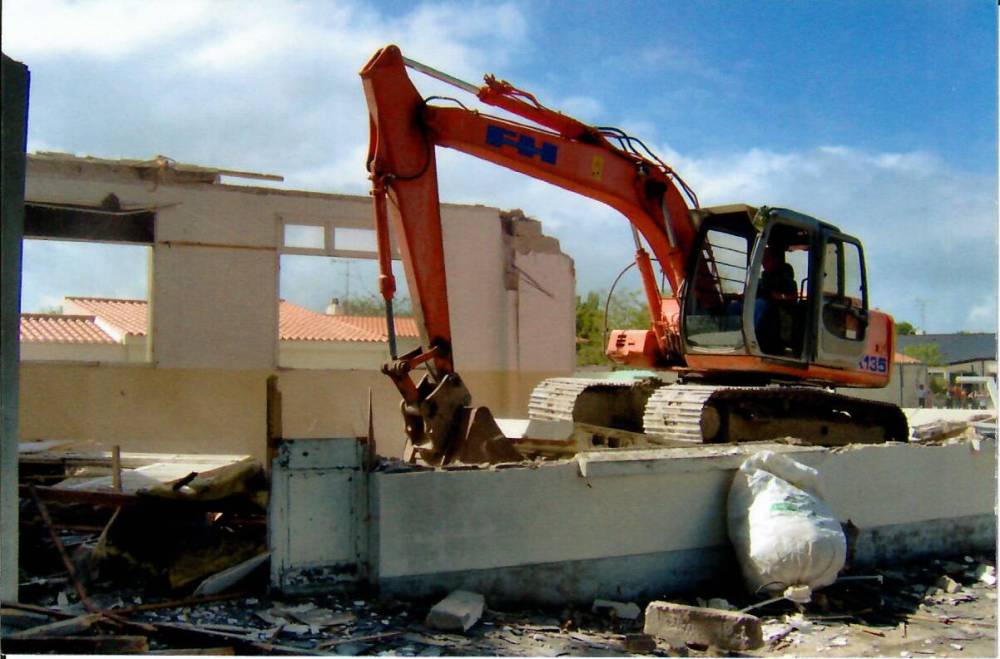 Démolition école La Barre de Monts 